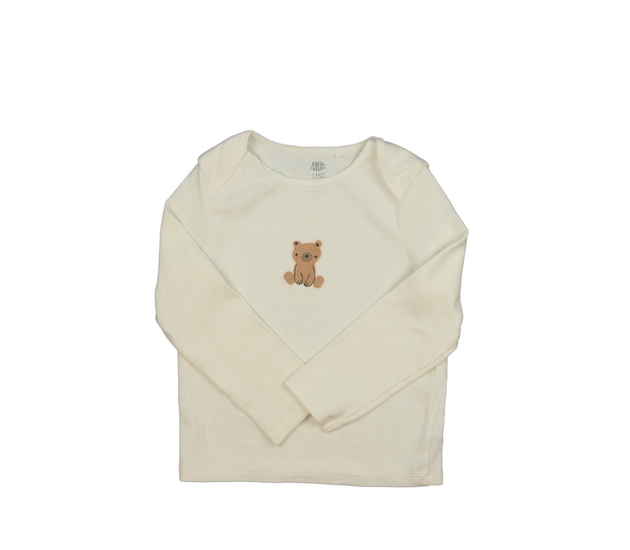 Krémové triko s medvědem F&F