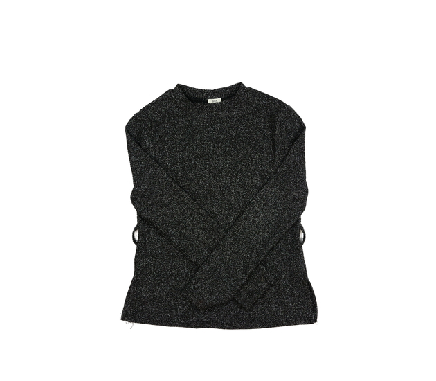 Černé triko s lesklým vláknem River Island 