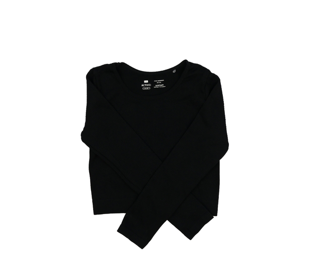 Černý elastický crop top F&F