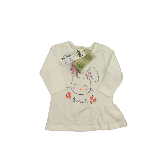 Nové krémové delší triko Benetton 