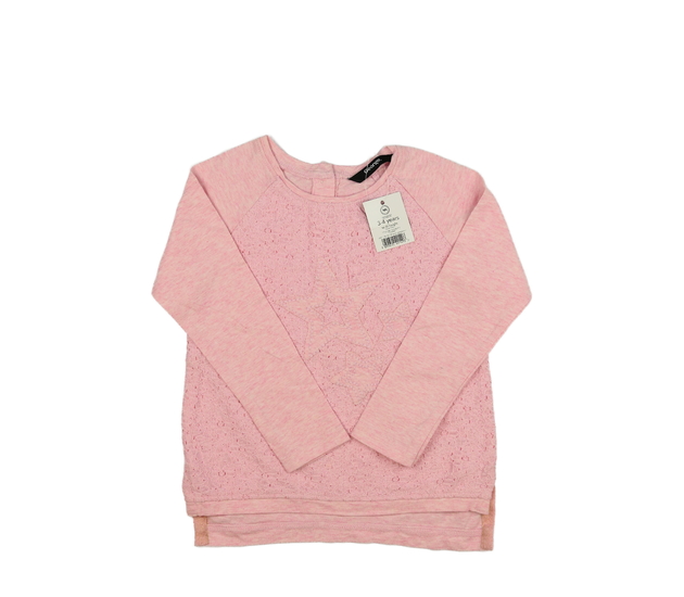 Nové růžové zdobné triko George