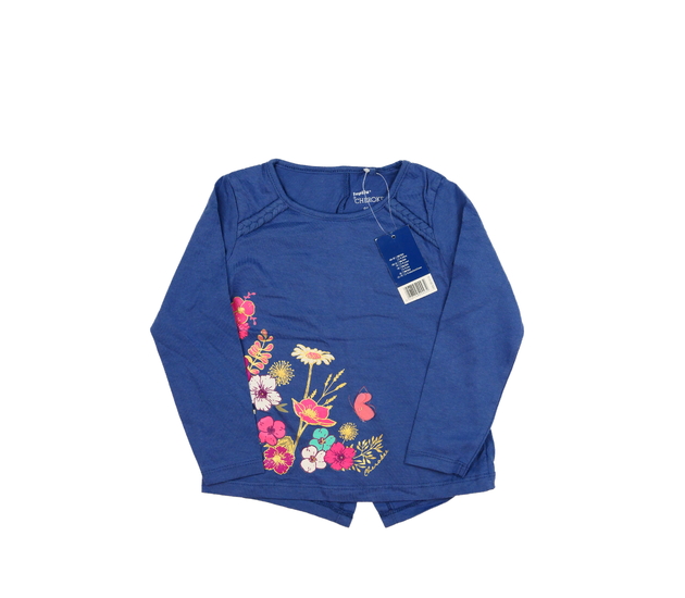 Nové modré triko s květinami Cherokke