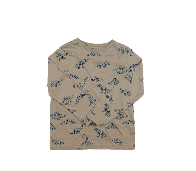 Hnědé triko s dinosaury F&F