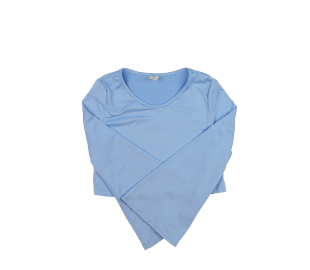 Modrý crop top 