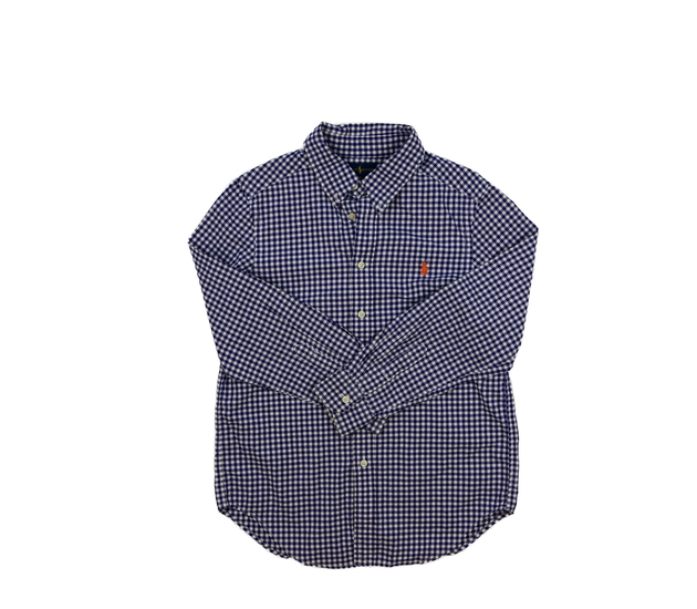 Modrá kostkovaná košile Ralph Lauren 