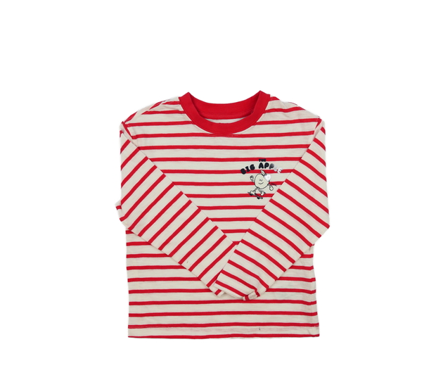 Bílo-červené pruhované triko M&S