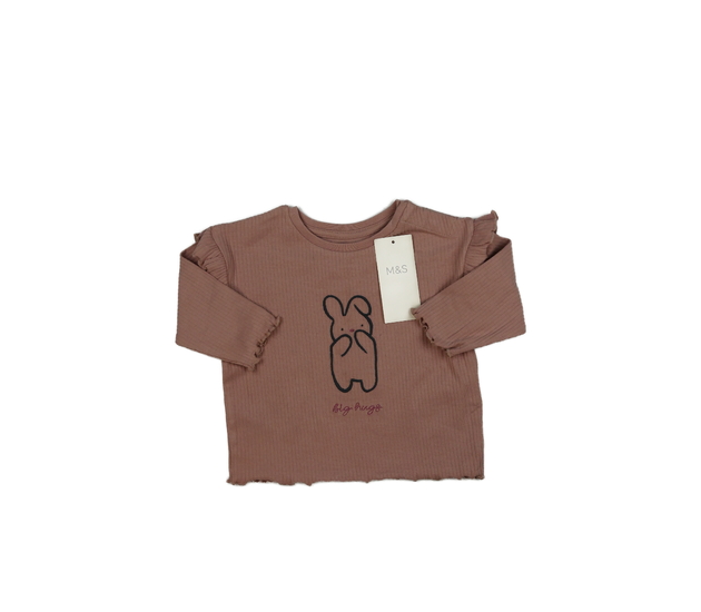 Nové růžové triko s volánky M&S