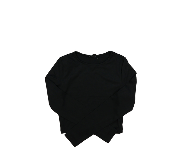 Černý elastický crop top New Look 