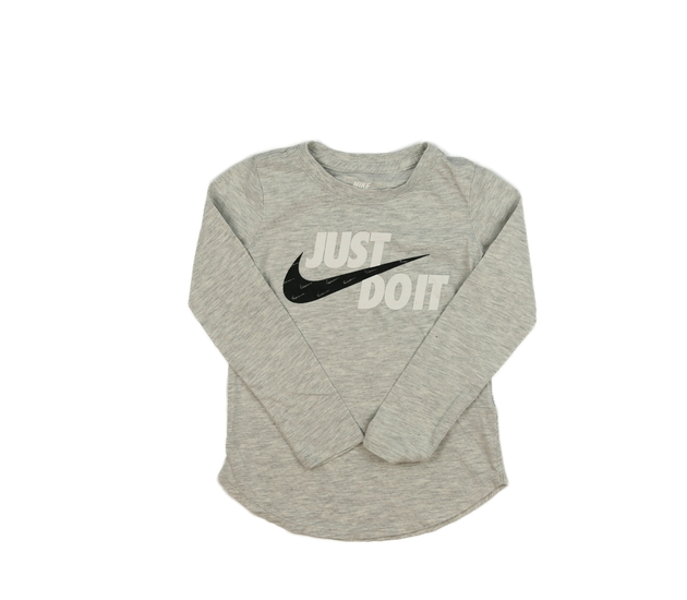 Šedé melírované triko Nike 