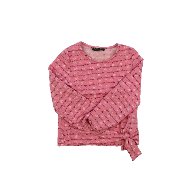 Růžové triko s květinami Primark 