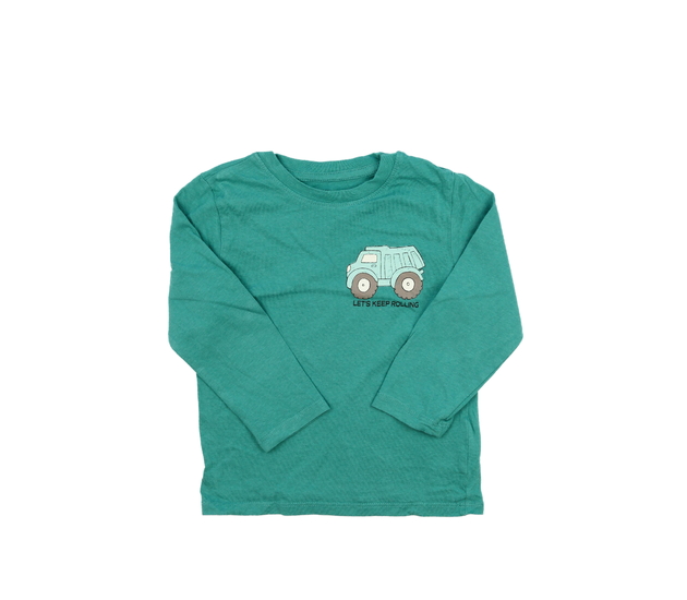 Modré triko s vozidlem H&M
