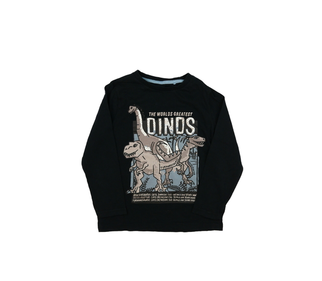 Tmavé triko s dinosaury F&F