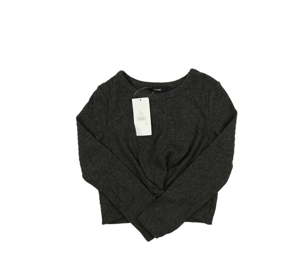 Nový šedý teplejší crop top George 