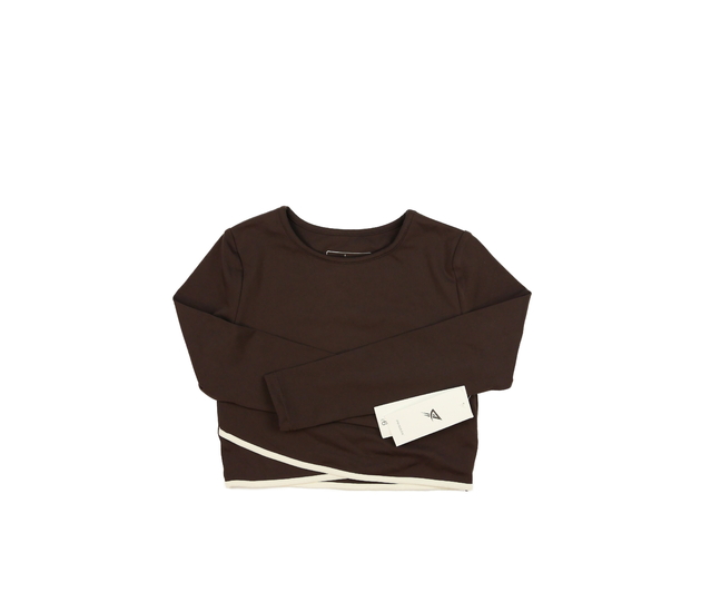 Nový hnědý crop top Primark 
