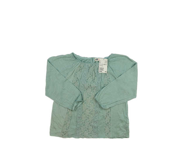 Nové modré zdobné triko H&M