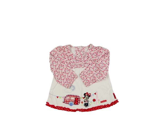 Bílo-červené triko Minnie Disney George