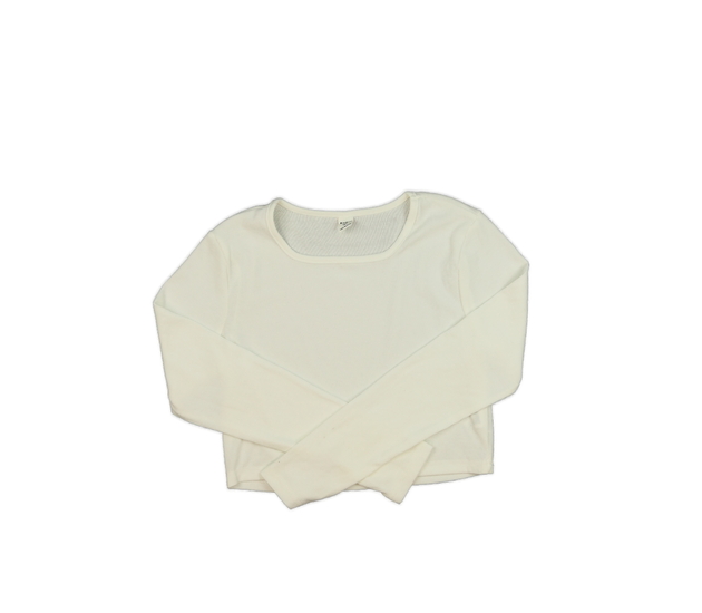 Krémový crop top 