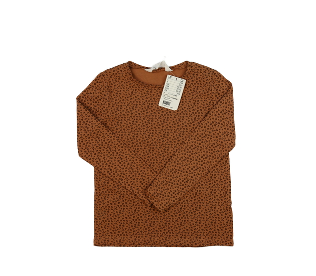 Hnědé vzorované triko H&M