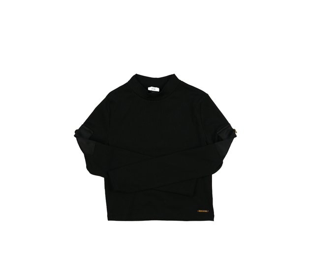 Černý crop top River Island 