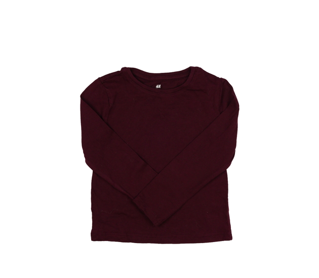 Tmavě purpurové triko H&M