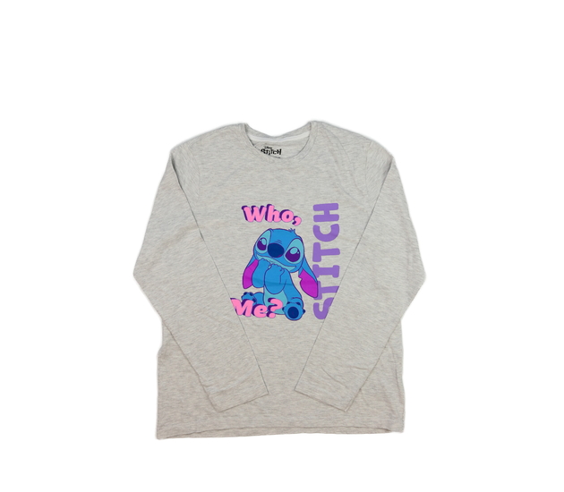 Šedé melírované triko Stitch Disney Primark 