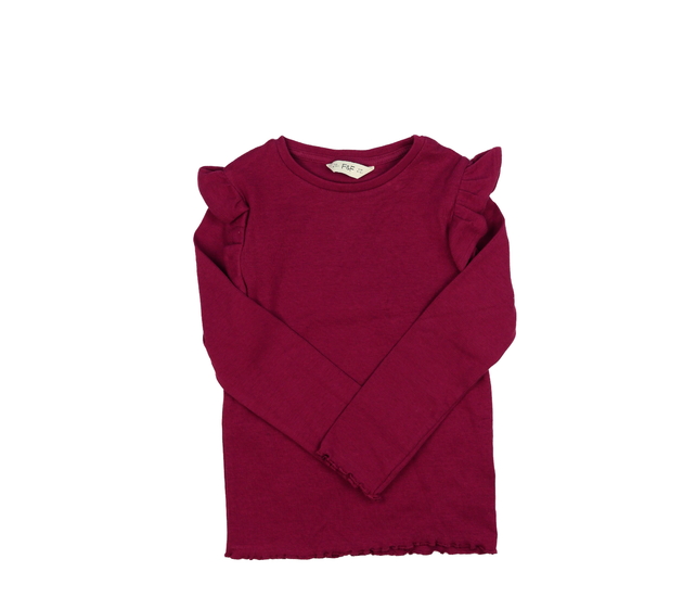 Bordo triko s volánky F&F