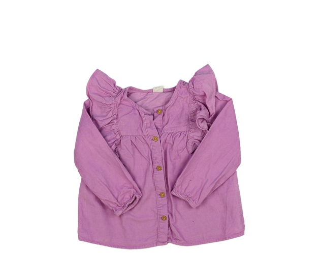 Růžová košile s volánky H&M