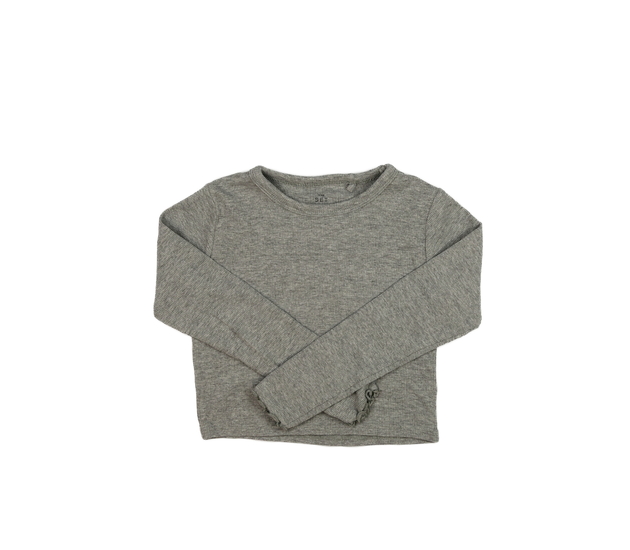 Šedý melírovaný crop top Next 