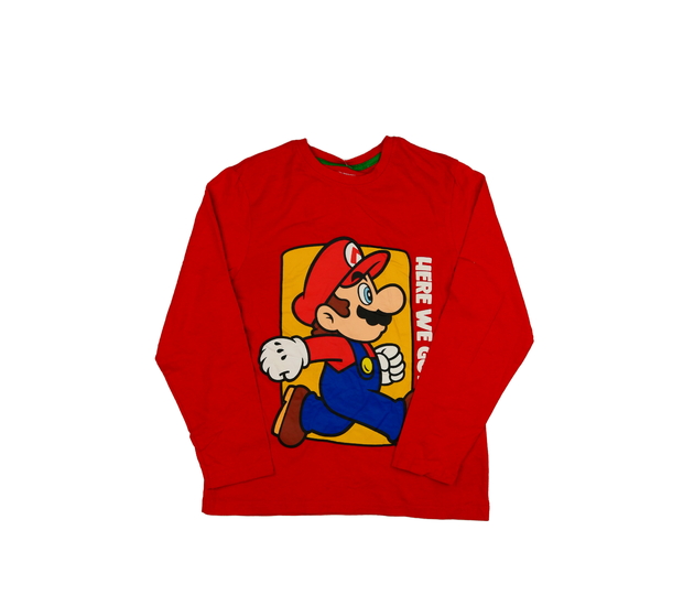 Červené triko Super Mario Primark 