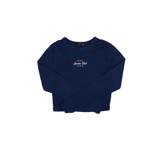 Tmavě modrý crop top George