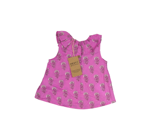 Nová růžová halenka s květinami Next