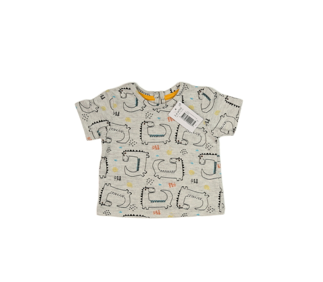 Nové šedé triko s dinosaury 