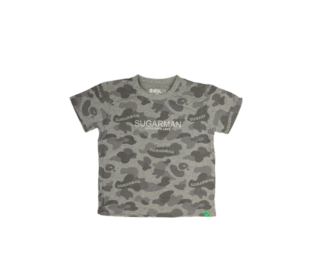 Šedé vzorované triko 