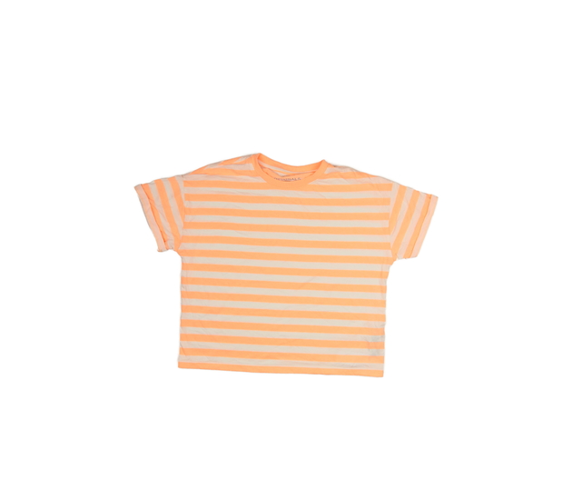 Oranžový pruhovaný crop top M&S