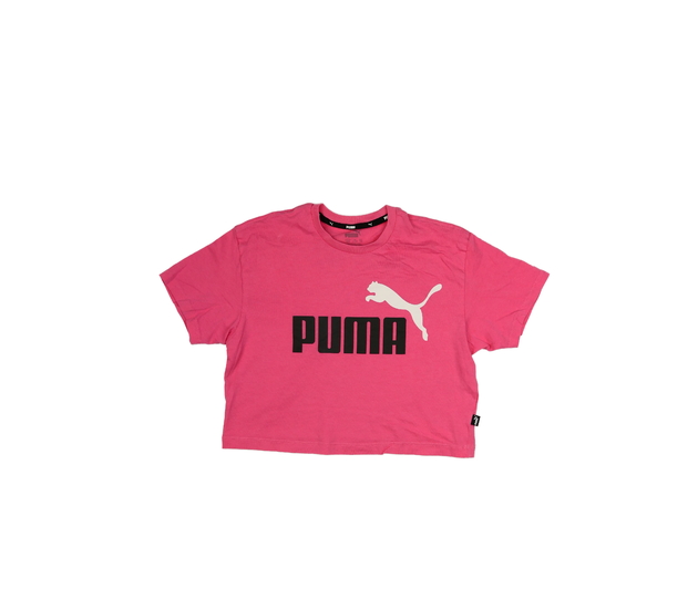 Růžový crop top Puma