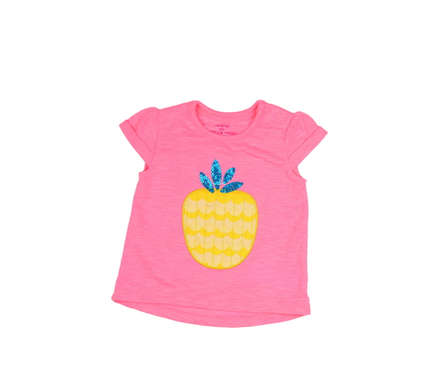 Světle růžové triko s ananasem F&F