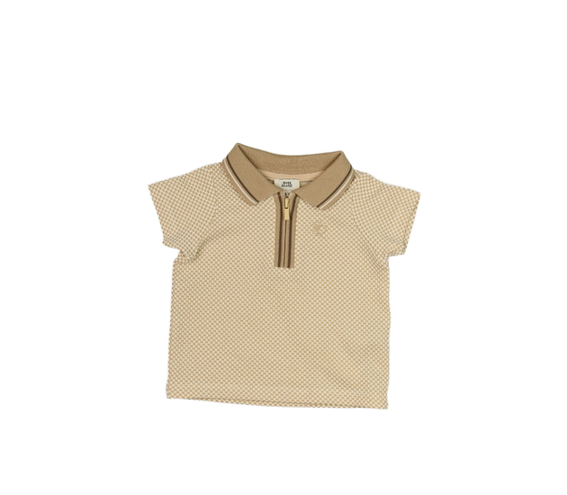 Hnědé triko s límečkem River Island