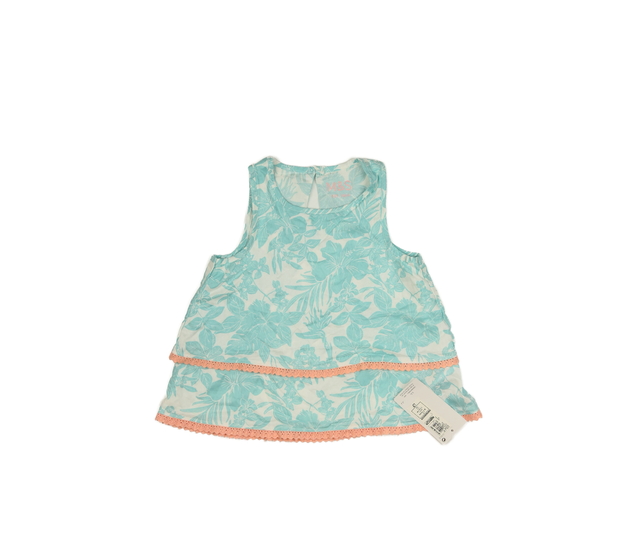 Nové světlé tílko s modrými listy M&S