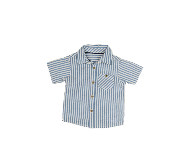 Pruhovaná modrobílá košile 