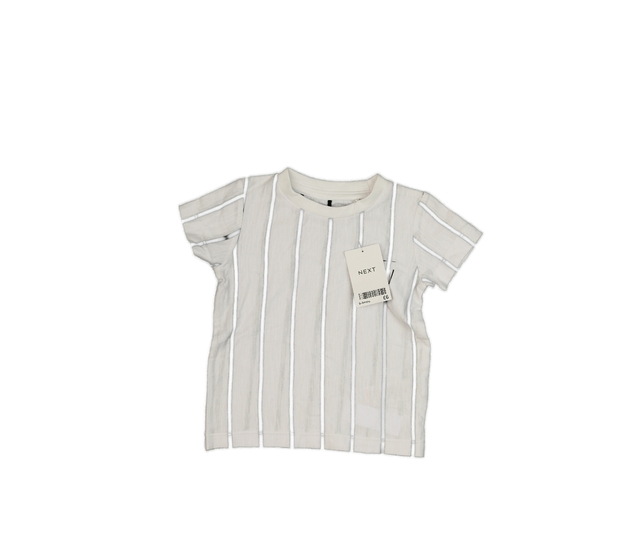 Nové bílé triko s černými pruhy Next