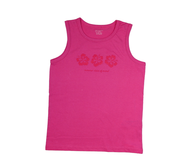 Sytě růžové tílko s květinami Primark