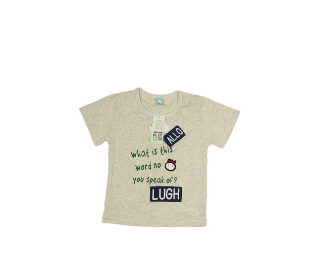 Nové šedé triko s nápisy 