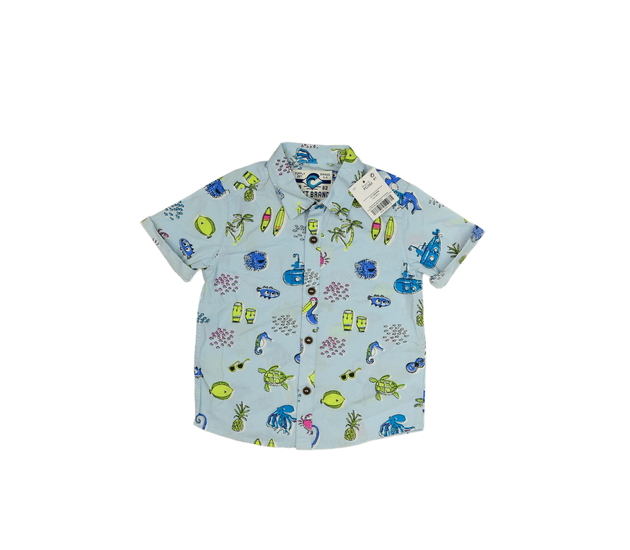 Nová modrá košile s letními motivy Next