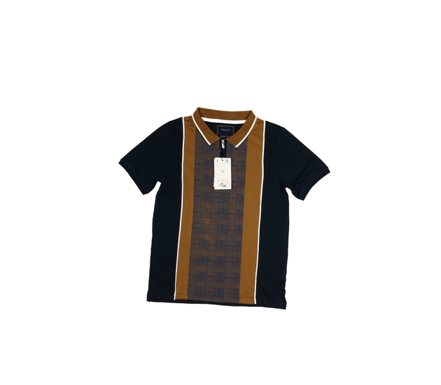 Nové trojbarevné triko s límečkem 