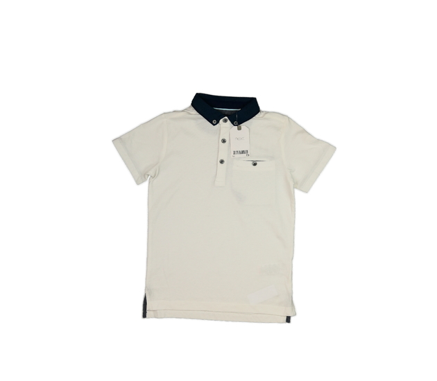 Nové bílé triko s límečkem Next