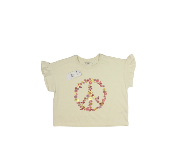 Nový krémový široký crop top George