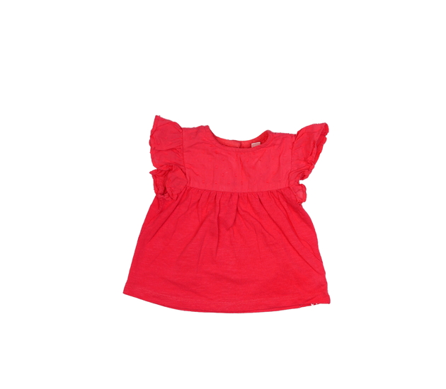 Červené zdobné triko M&Co