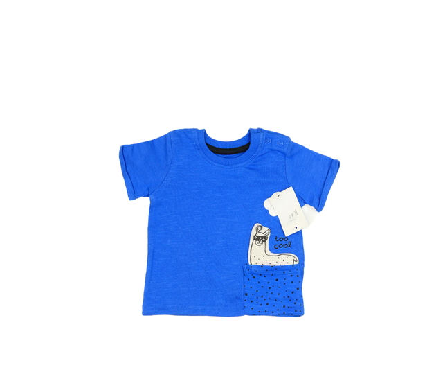 Nové modré triko s lamou George