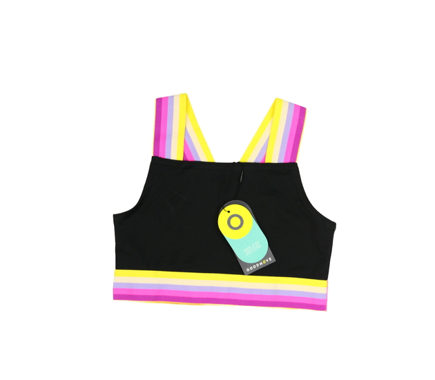 Nový černý sportovní crop top M&S