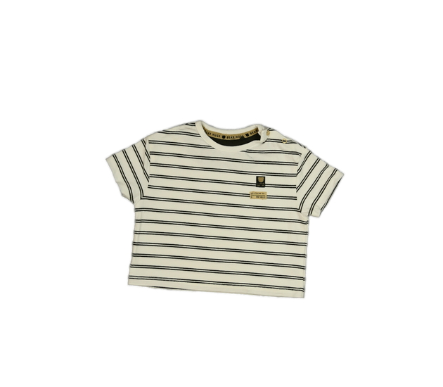 Krémové pruhované širší triko Next